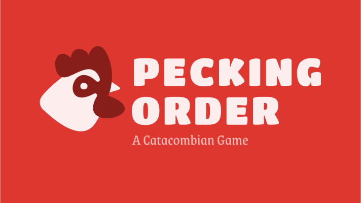Pecking Order game logo design